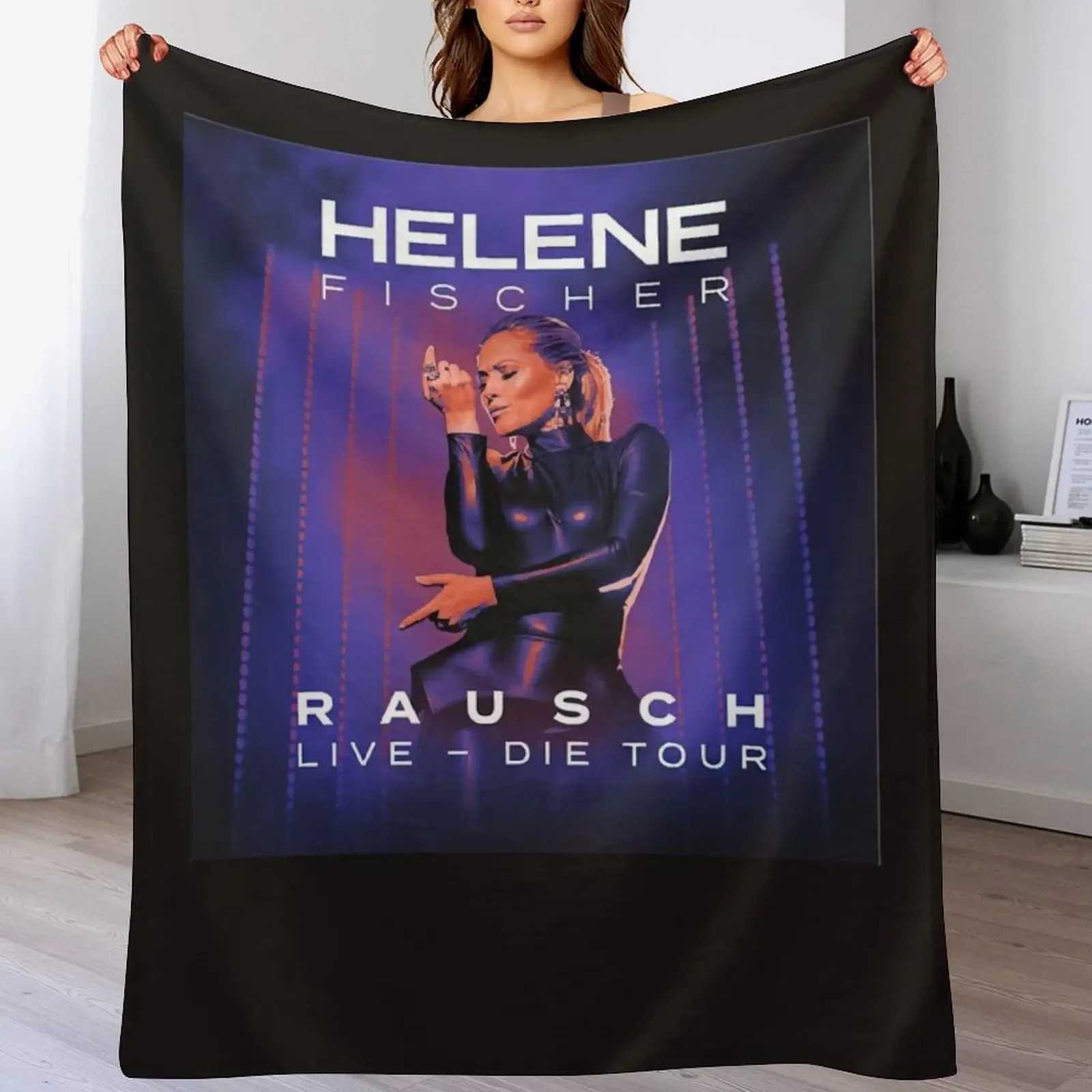 

Helene fischer Live, -Die Tour Throw Blanket Vintage Decoratives Hair Hairy Blankets