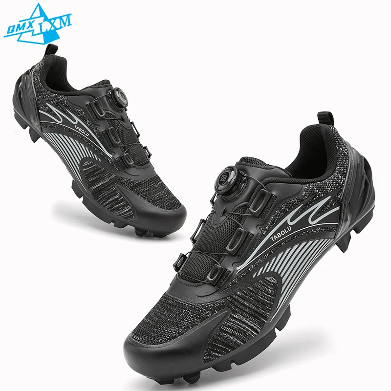 LiXingMing Mtb Cycling Shoes Men Summer Breathable Outdoor Race Car Competition Cleat Non-slip Road Bike Trail Mountain Sneakers