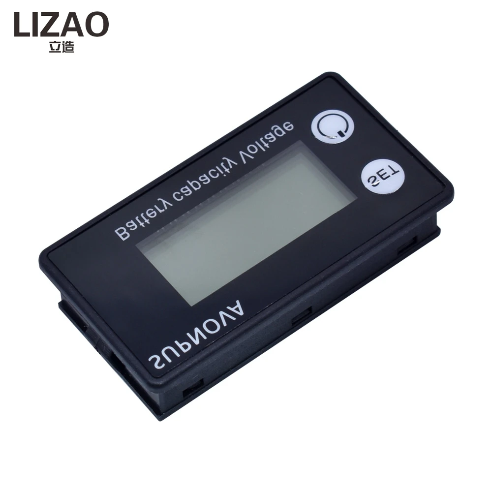 LIZAO 8-100V LCD Voltmeter Battery Car Power Detection Digital Display Lithium Lead Acid Battery Residual Capacity Display