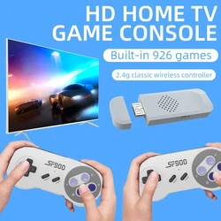 SF900 Mini Video Game Console 2.4G Dual Wireless Console Game Stick 5000 Classical Games TV Game Sticks Game Gifts