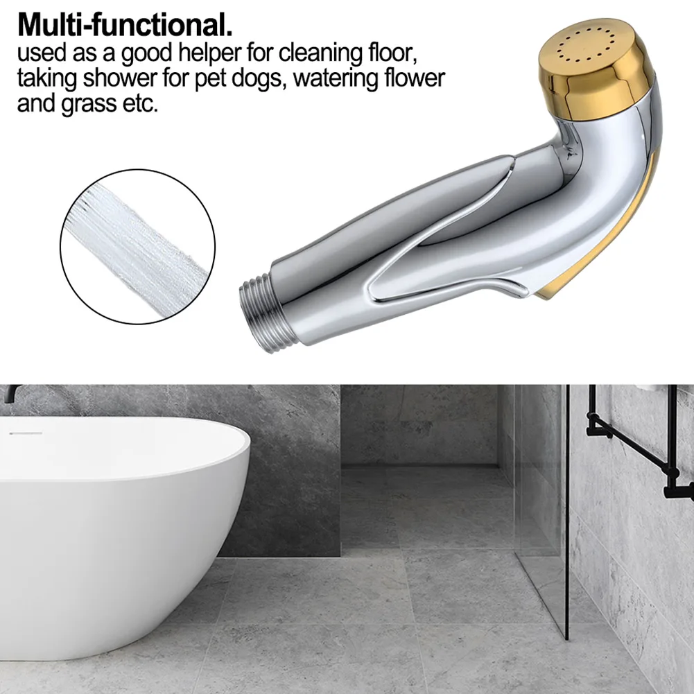 Handheld Toilet Bidet Spray Unit with Integrated Trigger Mechanism for Immediate Water Start Stop During For Sanitary Use