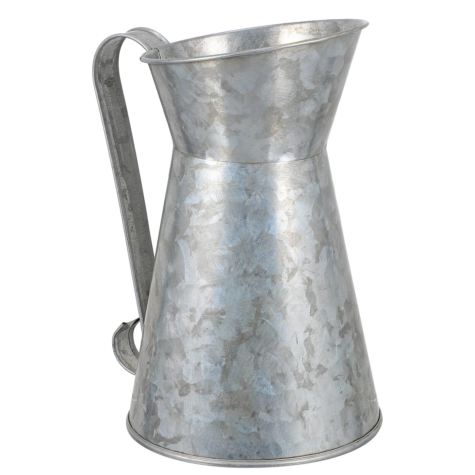 

Vintage Iron Flower Bucket Rustic Style Decorative Vase Housewarming Gift Flower Arrangement Pot for Home Office Hotel