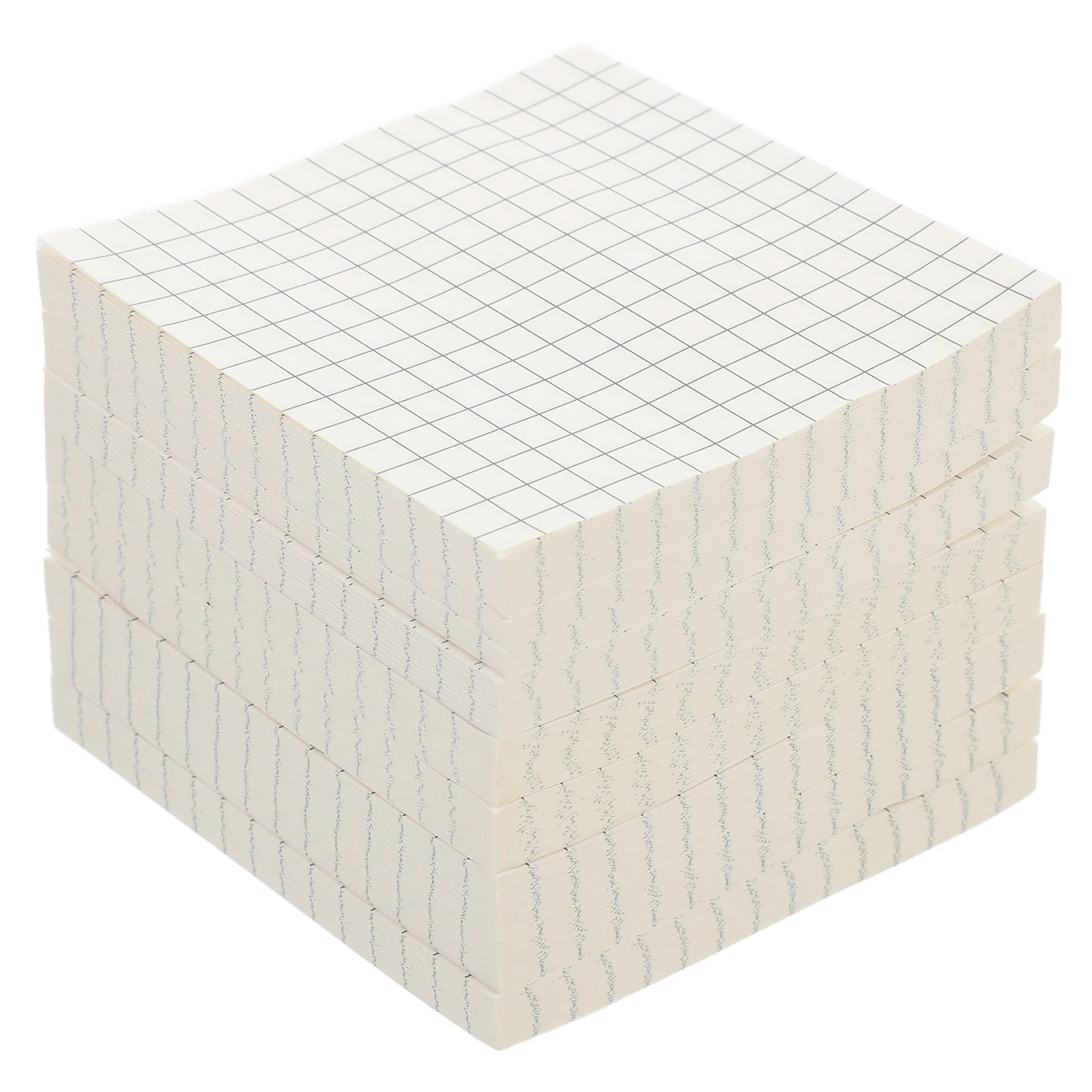 

8 Books Grid White Square Memo Pads Compact Note Accessories Multi-function Office Use