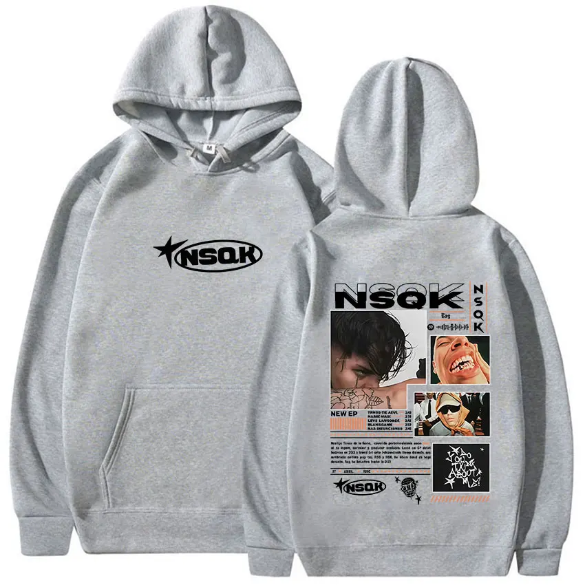 مغني الراب NSQK ATP RIPPETE جولة الألبوم 2025 هودي الرجال الملابس فضفاضة روك القوطية طويلة الأكمام البلوز الشتاء عادية الصوف هوديس #5