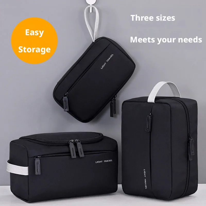 New3-in-1 Travel Toiletry Bag for Men Oxford Toiletry Organizer Dopp Kit Water-resistant Shaving Bag Cosmetic Bag Makeup Organiz