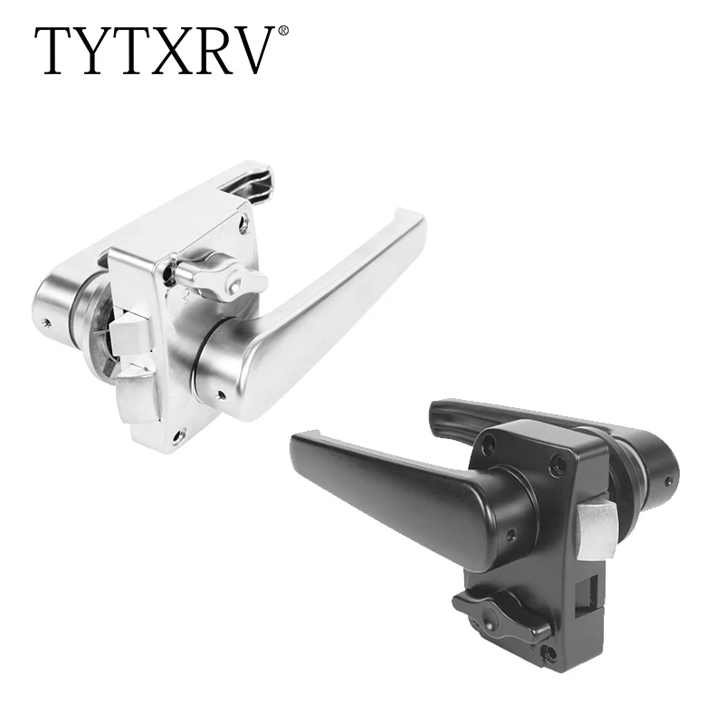 TYTXRV Caravan Refit Accessories Toilet Door Lock Bathroom Door Lock Silver With Reverse lock For Kitchen Motorhome Camper