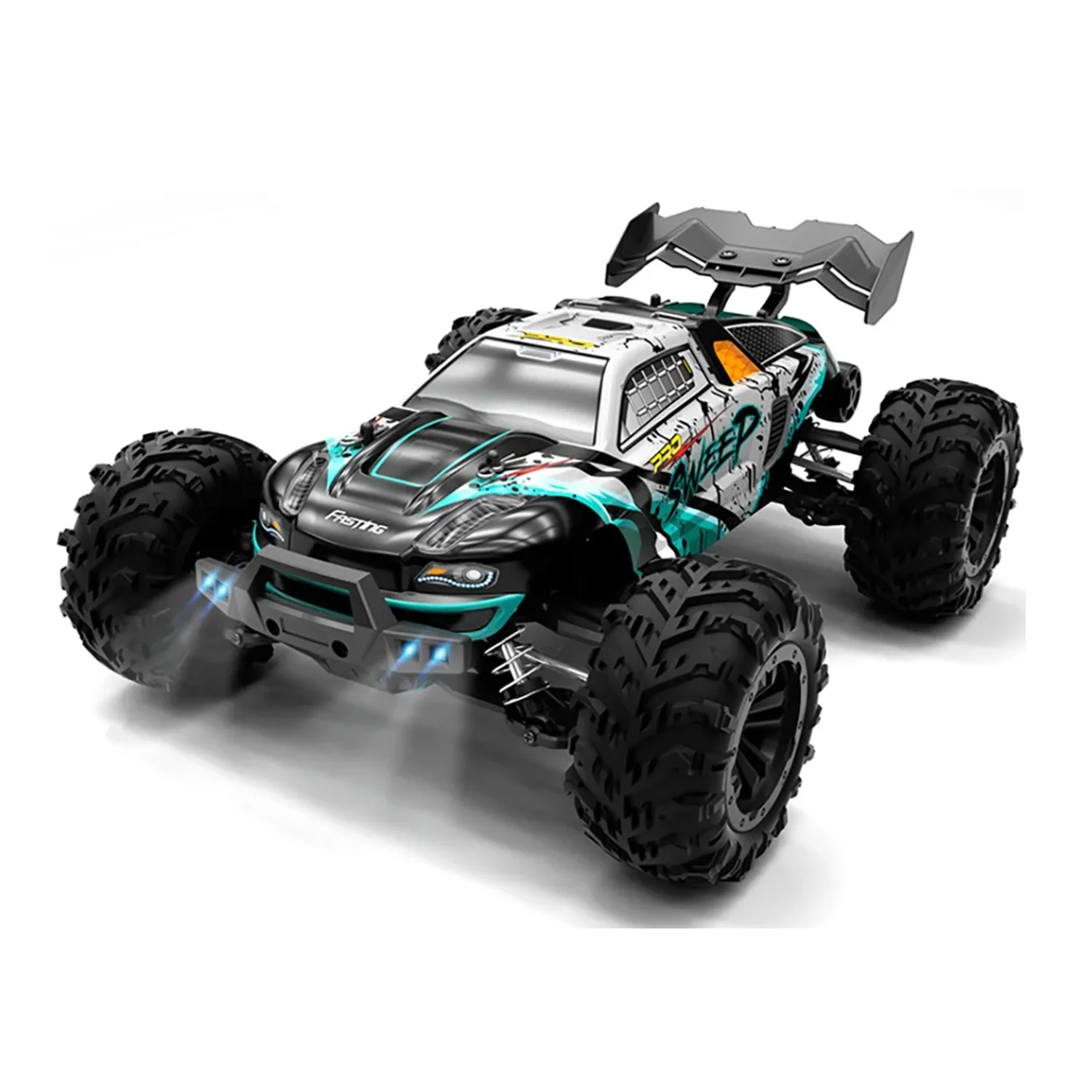 1/16 4x4 controle remoto fora de estrada carro scy 16101pro rc monster truck captador luz led 390 motor escovado modelo de simulação veículo