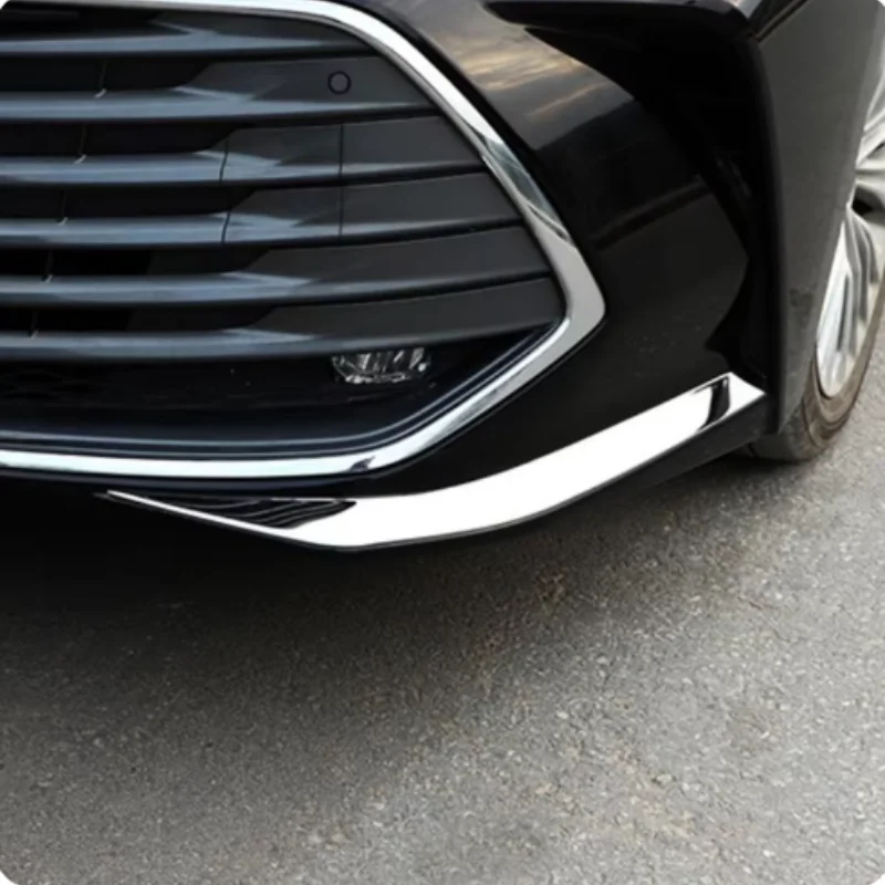 

For Toyota Avalon XX50 2019 2020 2021 Car Front Side Bumper Corner Protection Trim Frame Stick Stainless Anti-Rub Cover