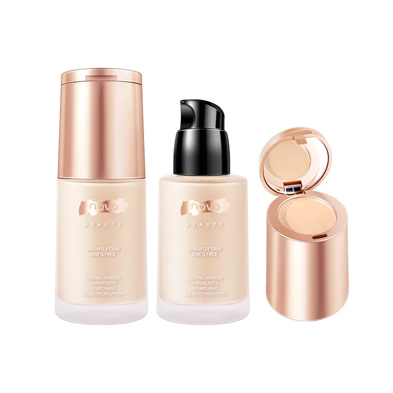 

Concealer Foundation Cream Moisturizing Oil Control 2 Colors 30ml Cosmetics Liquid Foundation Waterproof Skin Nourishing