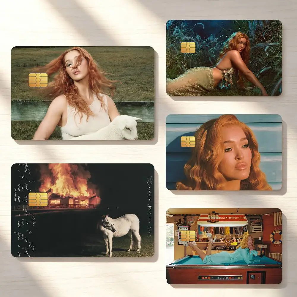 Singer E-Elley Duhe Wounded Angel Credit Card Sticker Waterproof Anti-Scratch 4PCS Bank Debit Traffic Cover Decoration