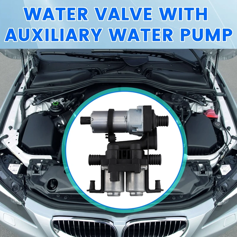 Car Water Valve With Auxiliary Water Pump For BMW E38 7 Series E39 5 Series E53,E34 1995-2003 64118374994