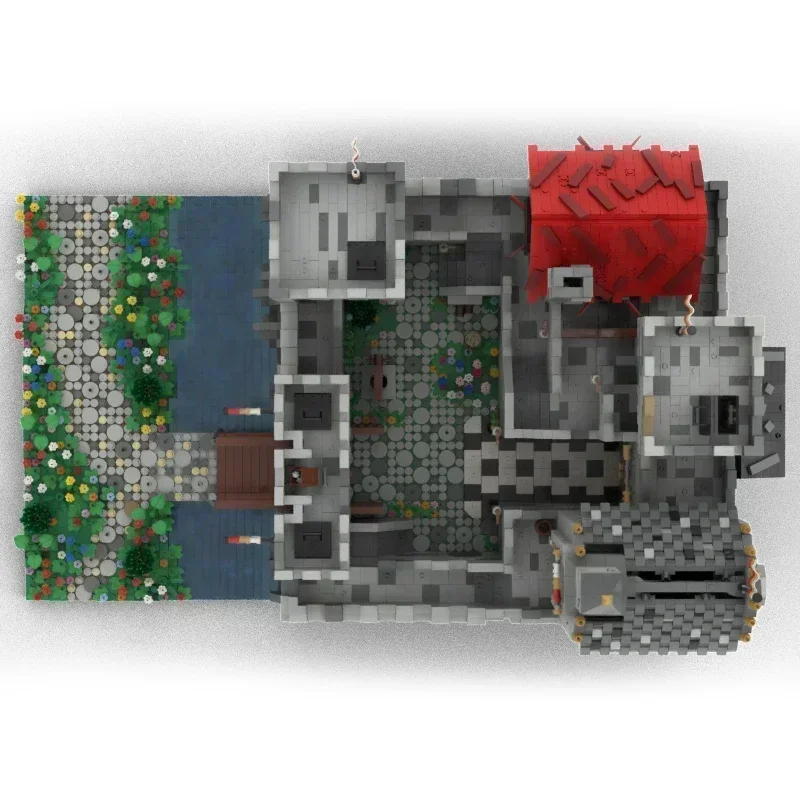 

Moc Building Bricks Military Castle Model The High Stone Fortress Technology Modular Blocks Gift Christmas Toys DIY Set Assembly