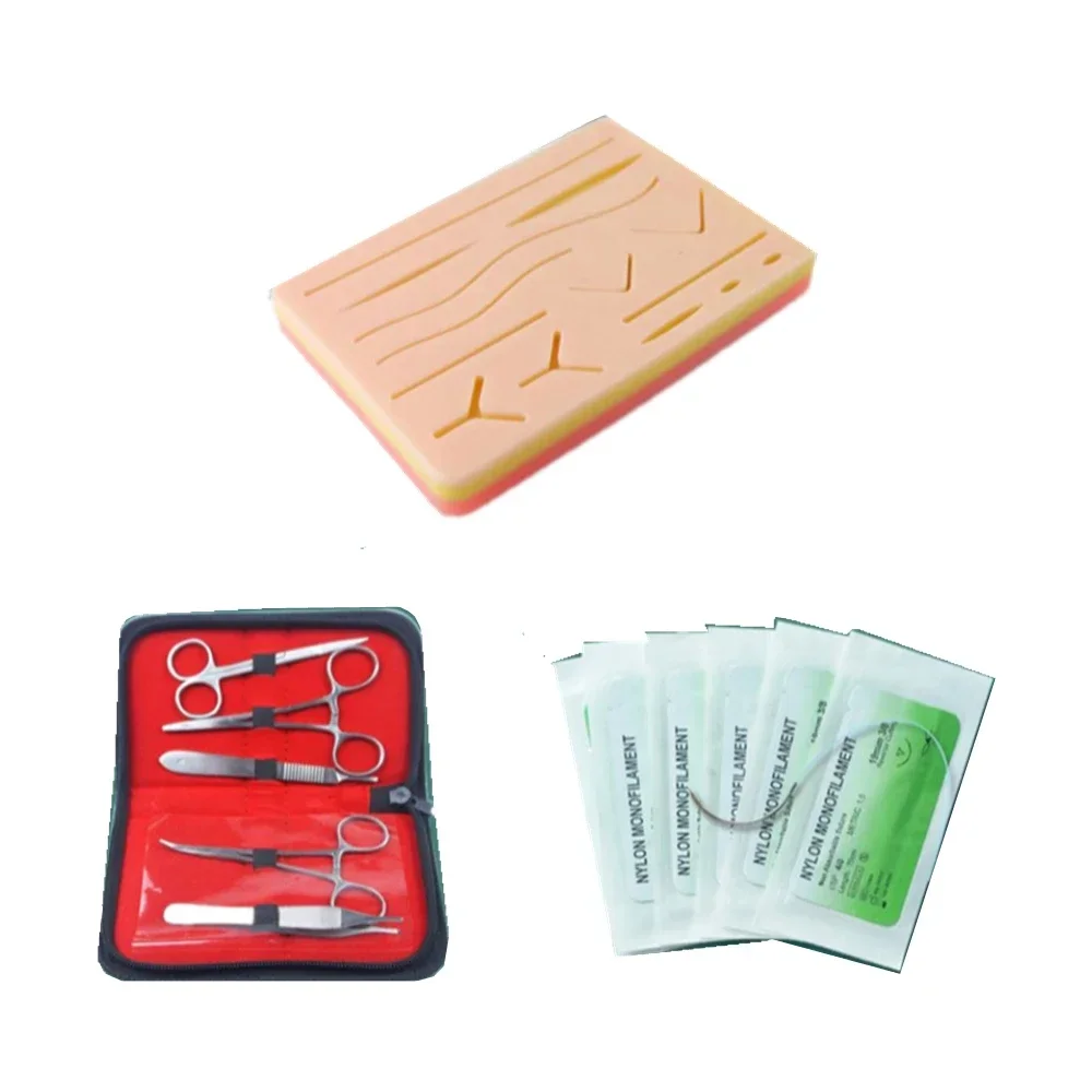 

Dental Simulator Suture Pad Training Practice Kit Surgical Instrument Kit