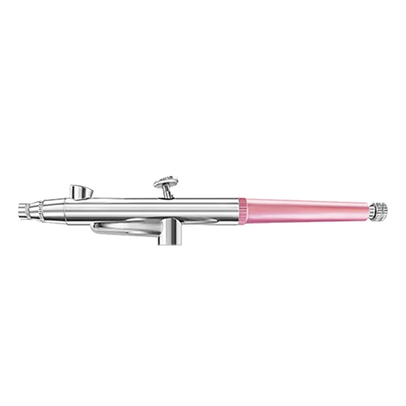 

ABPR-2X Portable Single Action Airbrush 0.3Mm Nozzles Spray Airbrush Pen For Model Cake Nail Car Painting Beauty Inkjet-Pink