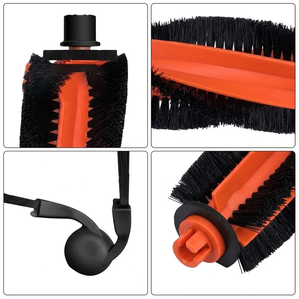 For Xiaomi For H50 Pro OV42GL Main Brushes Side Brushes 6-Piece Replacement Kit Cloth, Hepa Filter, Spare Parts