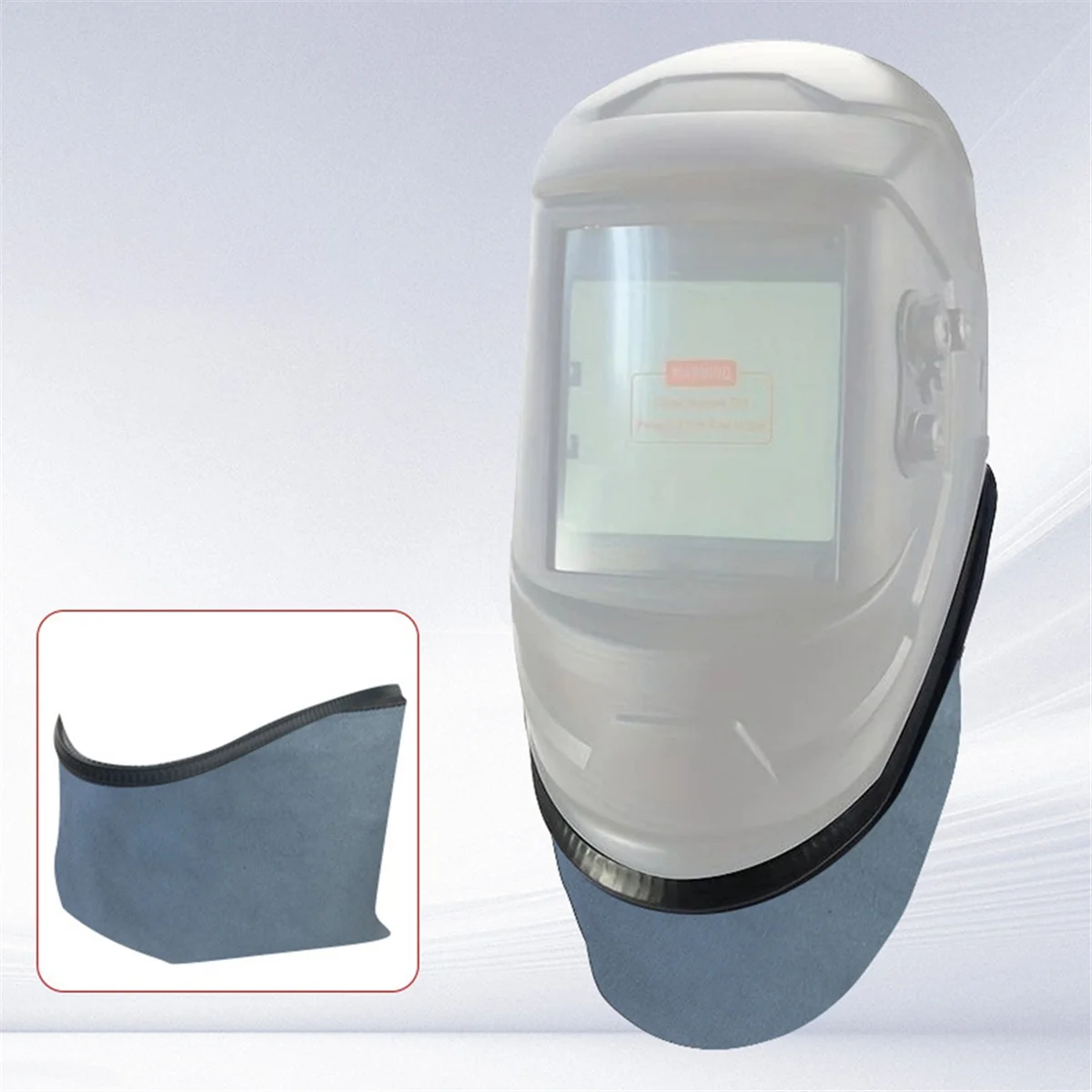 火傷防止溶接ヘルメットビブ、スプラッシュスカーフ、保護カバー-b、取り付けが簡単、取り外し可能