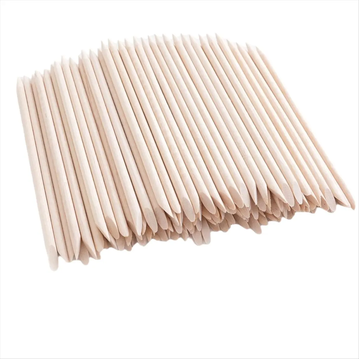 [N84R] 400 Pcs Orange Sticks for Nails, 4.5 Inch Wax Sticks for Waxing, Skin-Safe Cuticle Sticks for Nails Wood