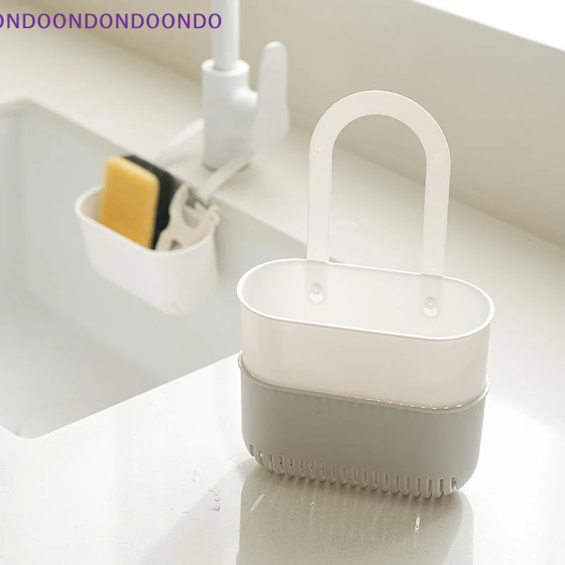 Multifunctional Drainage Basket Non Slip Dual Use Sponge Filter Rack Ideal for Kitchen Bathroom Sink Organization