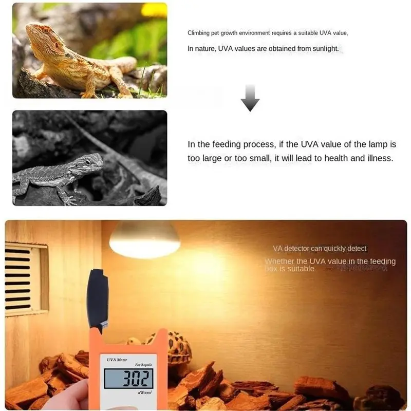 [NEWA64Z!】 Hand-Held For Measuring Uv Light Meter Reptile Uv Index Uv Uva Uvc Uvb Meter Portable