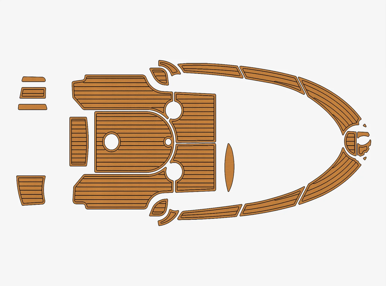 

2003 Quicksilver 620 1/4" 6mm EVA foam Non-Slip PVC Teak Decking marine Mat seadek gatorstep carpet Marine Floor