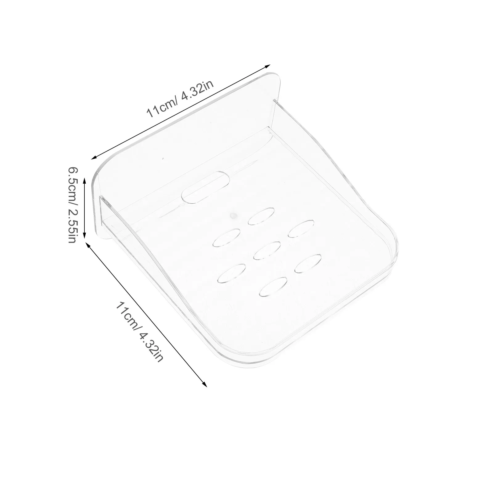 Wall Mount Floating Shelf No Punching Security Camera Bracket Speaker Rack Stable Support Small Shelf for Home Bathroom Kitchen
