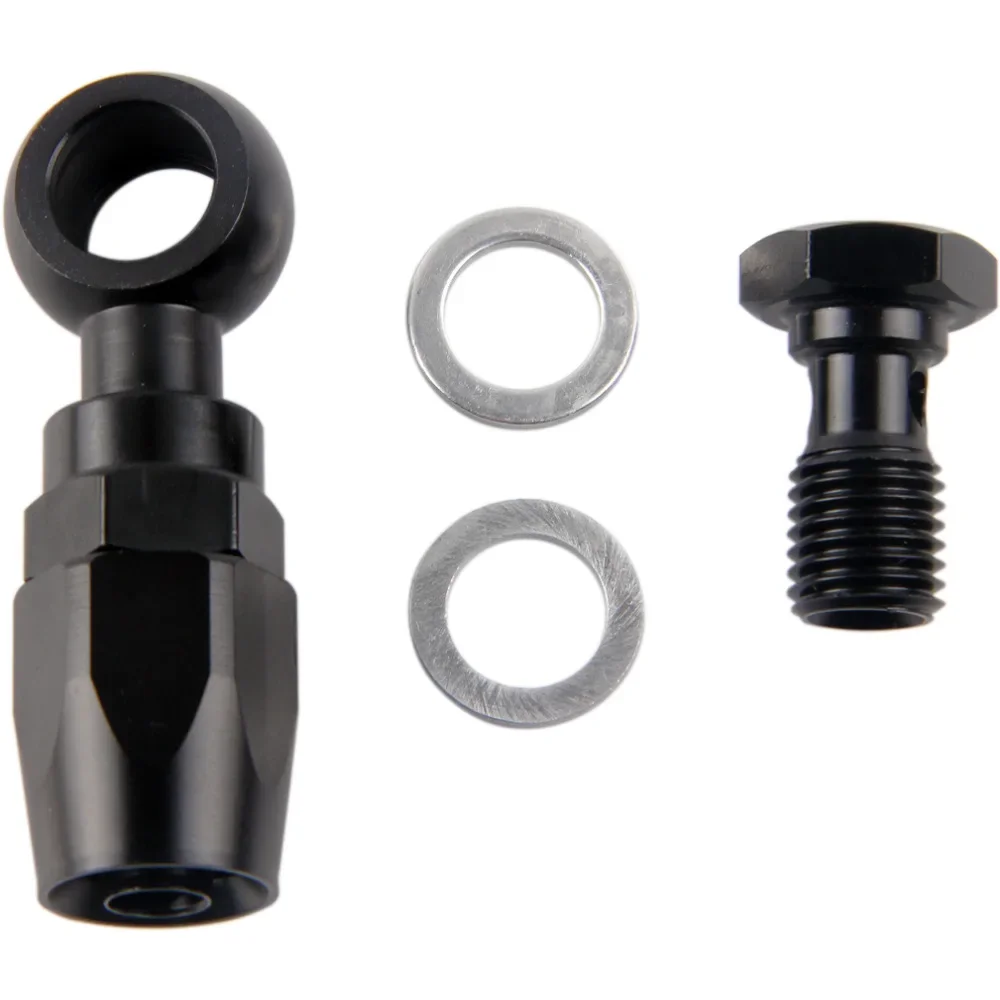 Raccord de tuyau d'huile de carburant AN6 tressé en Nylon et acier inoxydable hydraulique pour moto Banjo 12 14mm avec vis d'embrayage M12 M14 X 1.5