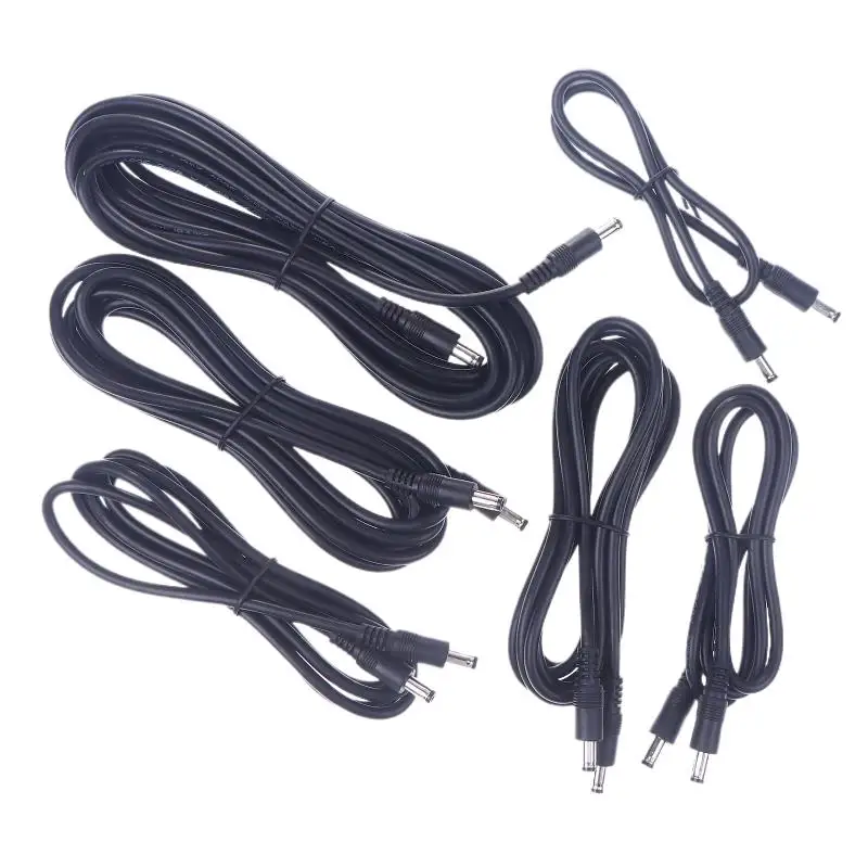 50/100/150/200/30/500CM DC5521 To DC5521 Cable Cord 18AWG DC 5.5mmX2.1mm Male Plug To Male Power Supply Adapter Wire