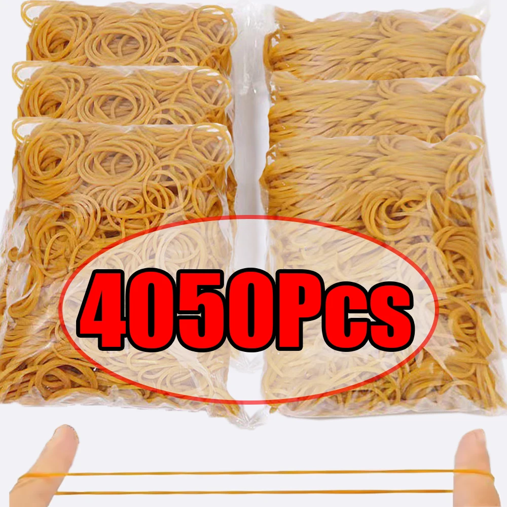 4050-150Pcs Yellow High Elastic Rubber Band O Rings File Stationery Fasteners Stretchable Rubber Band School Household Supplies