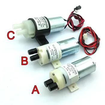 Mini Mikro 370 Motor Su Pompası DC 12 V 24 V Kendinden emişli Diyafram Emme içme sebili çay masası montaj braketi Ile
