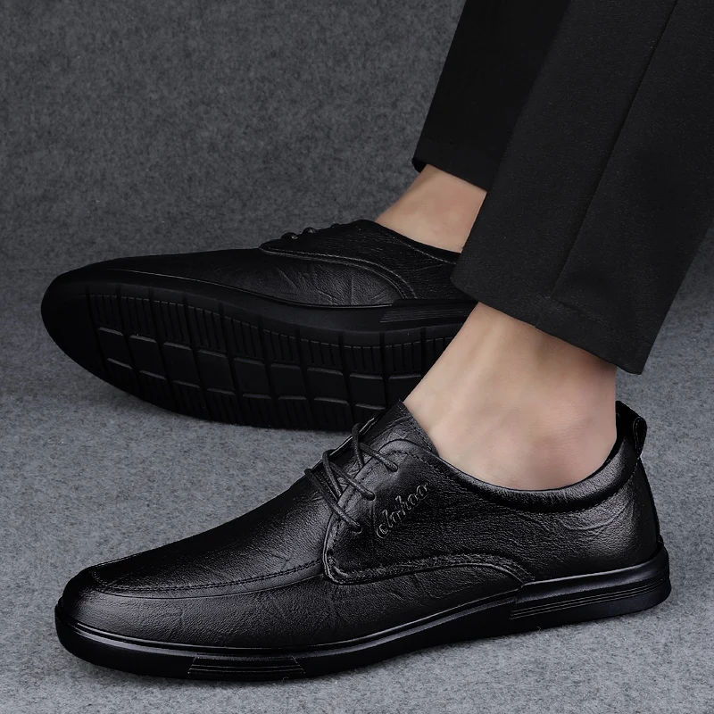 Men Suit Shoes lace up oxfords Party Men\'s Shoes Leather Zapatos Hombre black Formal Shoes Men Office Sapatos Social Masculino