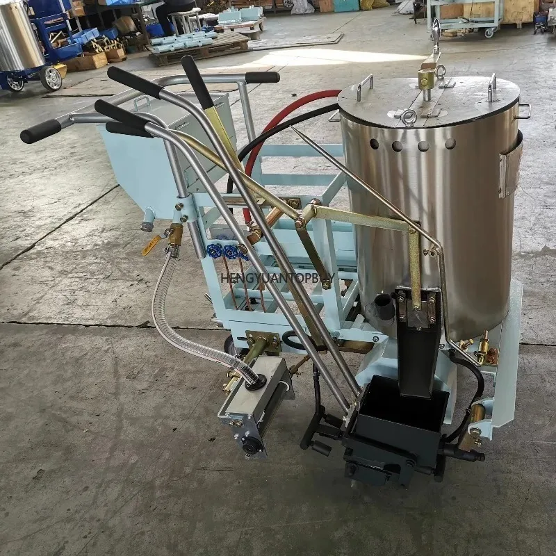 High Quality Hand-push No Power Thermoplastic Running Track Line Road Marking Machine