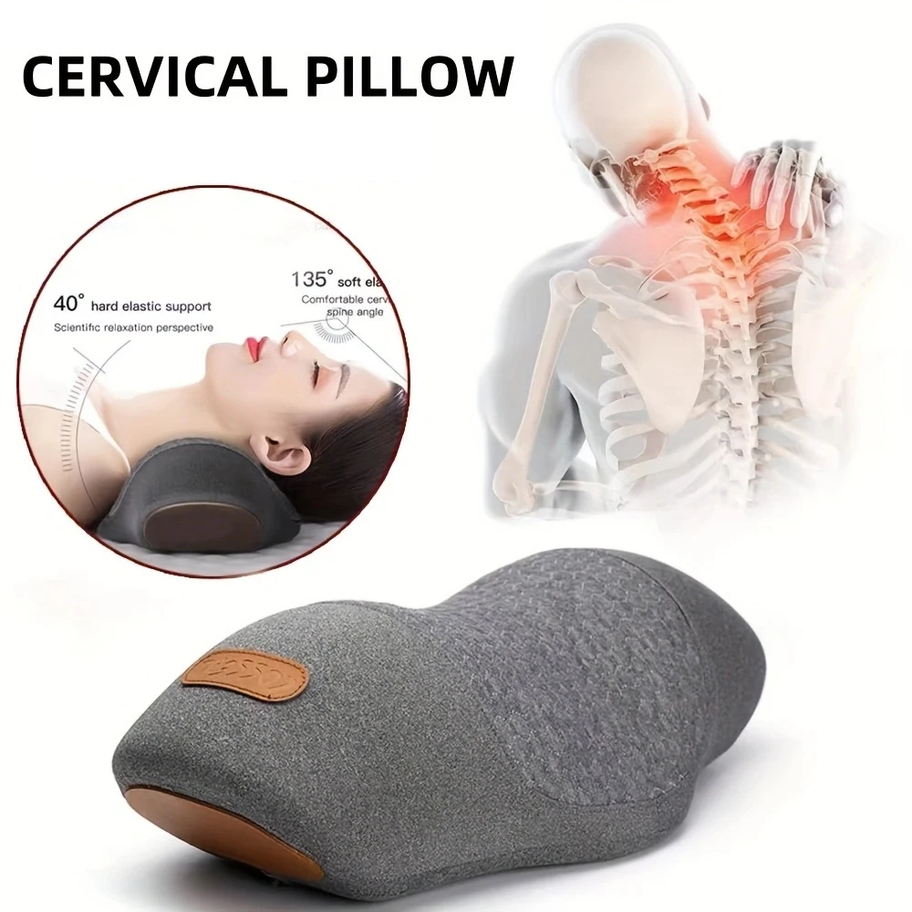 

Ergonomic Contour Orthopedic Pillow Sleeping Neck Massage Pillow Back Cervical Traction Relax Sleeping Memory Foam Spine Support