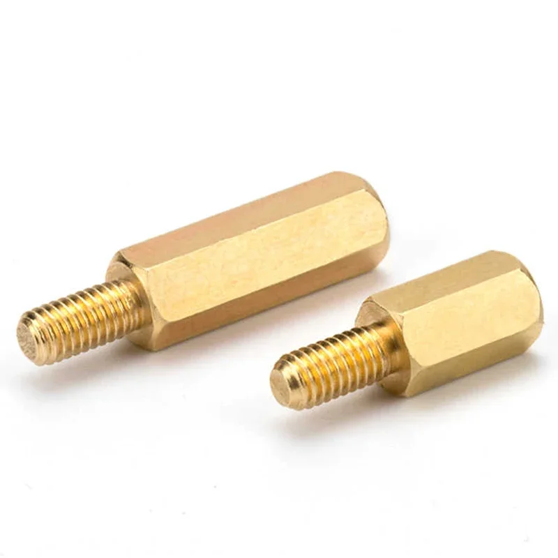 M2 M2.5 M3 M4 M5 M6 Brass Motherboard Standoff PCB Support Pillars Hexagon Threaded Board Stud Bracket Racks Spacers Screw Bolt