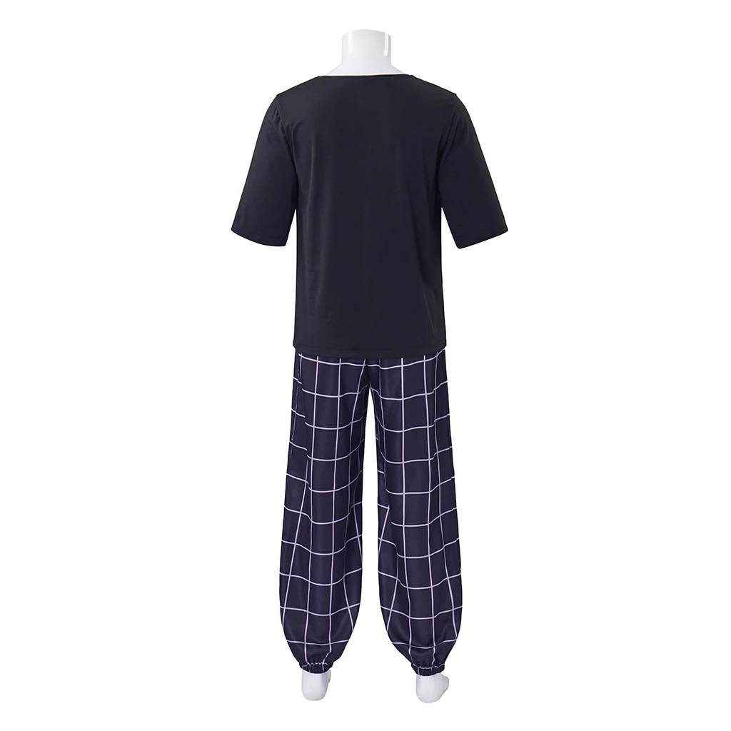 

Custom Made Danny Phantom Cosplay Samuel Manson Costume Men's Black Top Pants Casual Suit Halloween Carnival Outfit