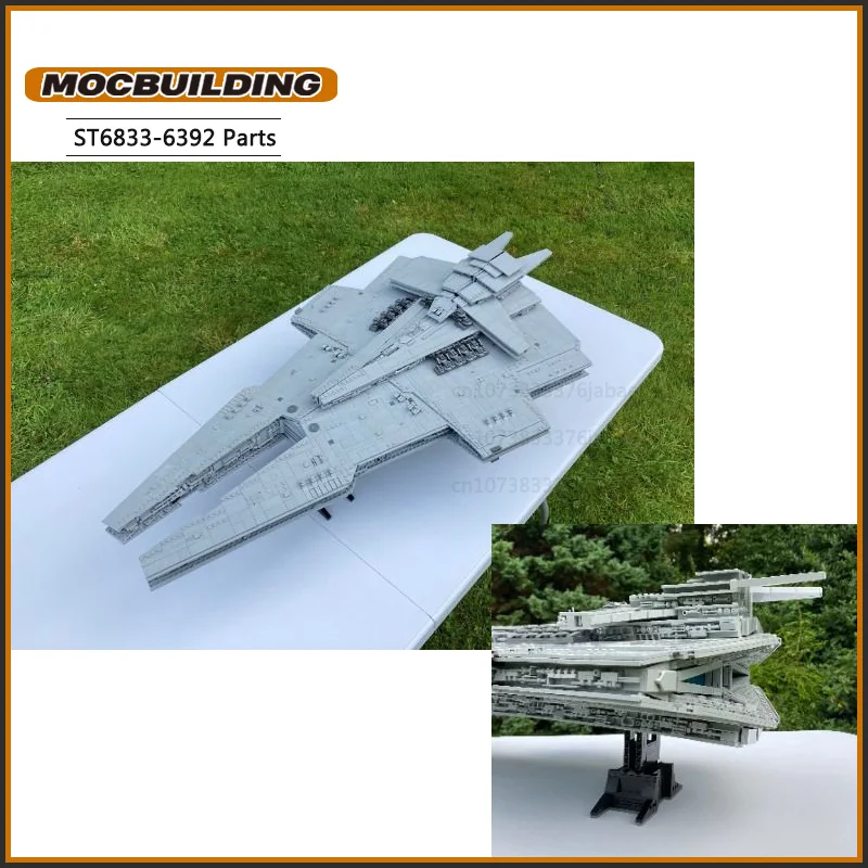 UCS Harrower-Class Dreadnought MOC Building Blocks Space Movie Series Model DIY Assembling Technology Bricks Kids Toys Xmas Gift