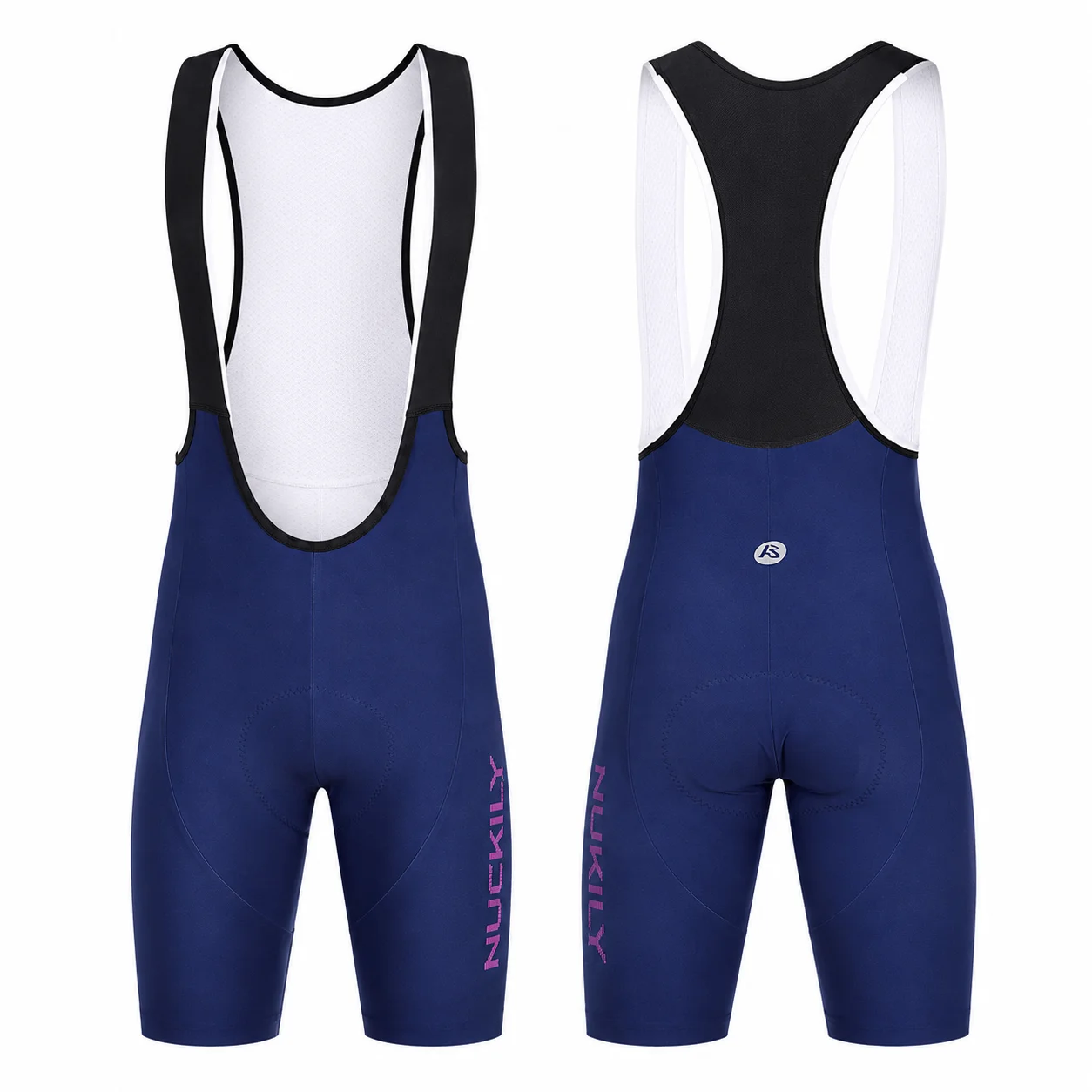 NUCKILY Men's Cycling Bib Shorts Breathable Compression Bike Shorts 3D Gel Padded Road MTB Racing Tights Quick Dry Reflective