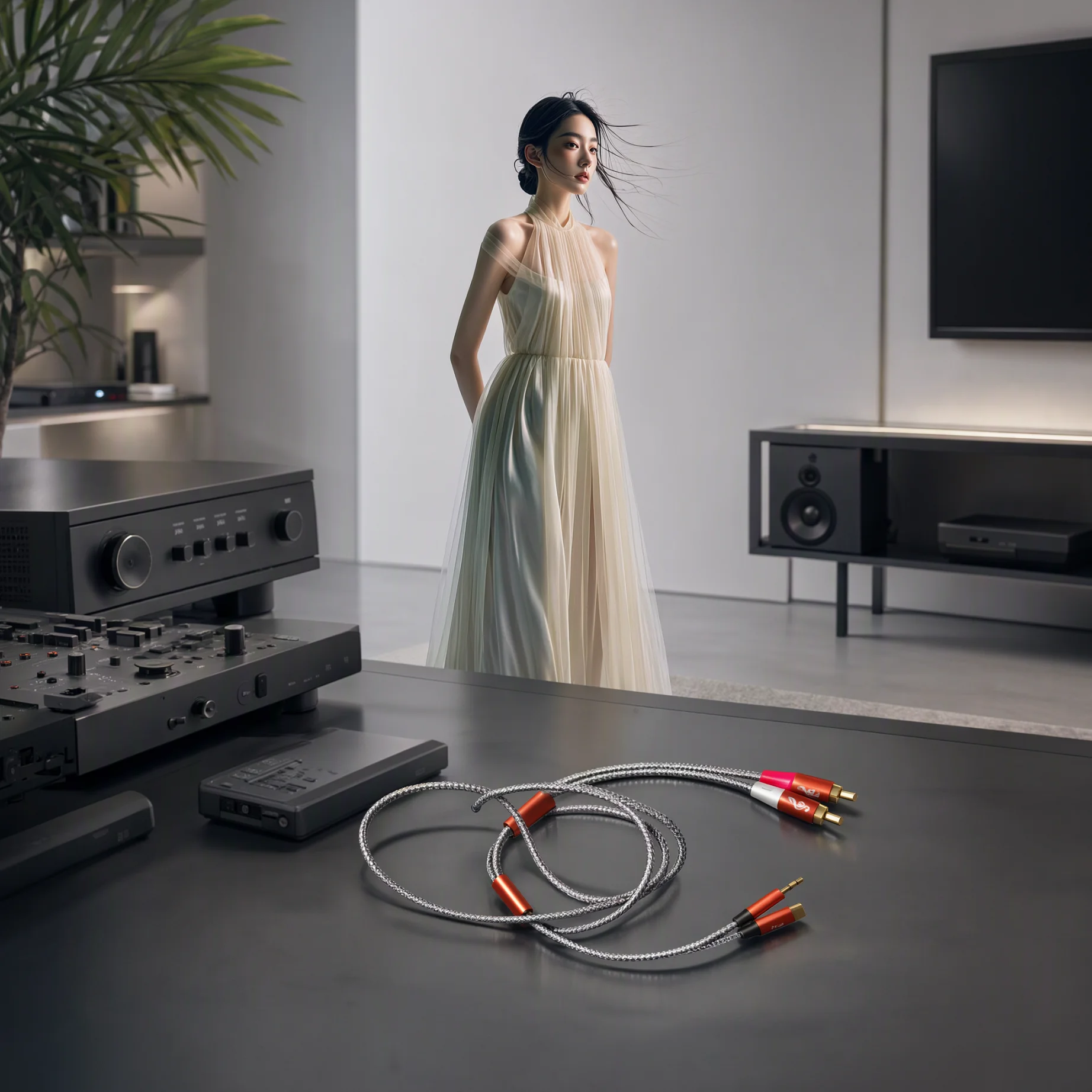 RCA Cables Type-C to 2 Male RCA to USB C for i-Pad, Phone, Laptop, Tablet, Galaxy, Pixel, Home Theater, DVD, Amplifier, Speaker