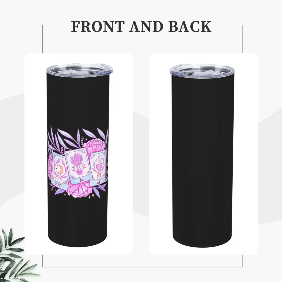 Your Future Will Be Bright Black Nikury Stainless Steel Tumbler Vacuum Insulated Mug Thermal Cold Cup Straw With Lid 20oz