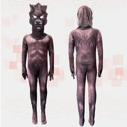 Game Were Wolf Cosplay Jumpsuit Child Scary Werewolf Bodysuit Children's Day Stage Performance Outfits Halloween Carnival Party