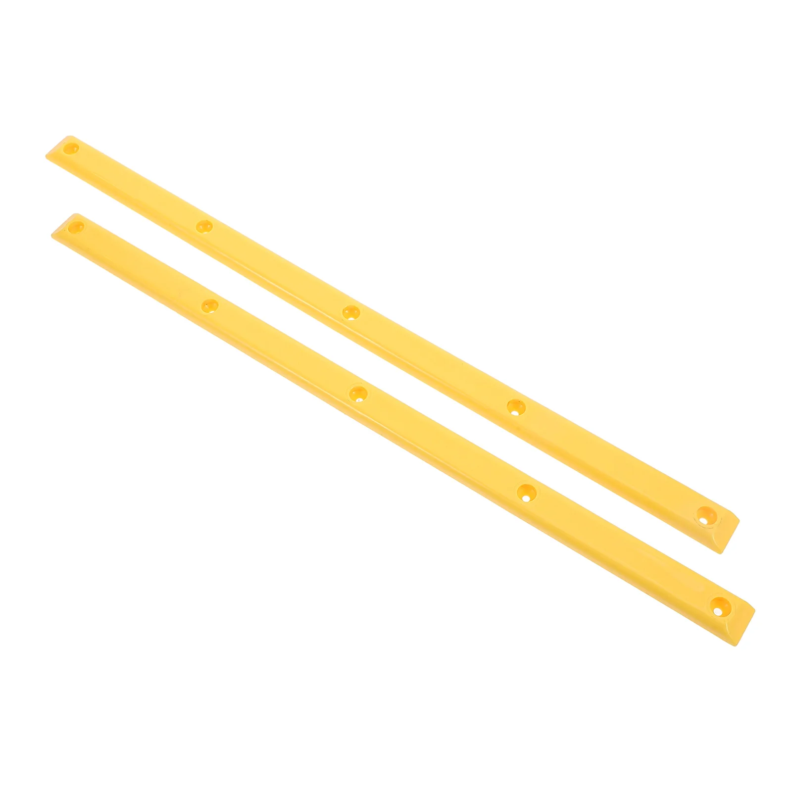 

2pcs Plastic Skateboard Rails Sturdy Longboard Rails Professional Skateboard Rib Bones Wear Resistant Skateboarding Accessories