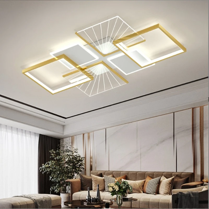 Luxury Living Room Ceiling Lamp Modern Intelligent LED Bedroom Study Apartment Chandelier Creative New Interior Decoration Lamps