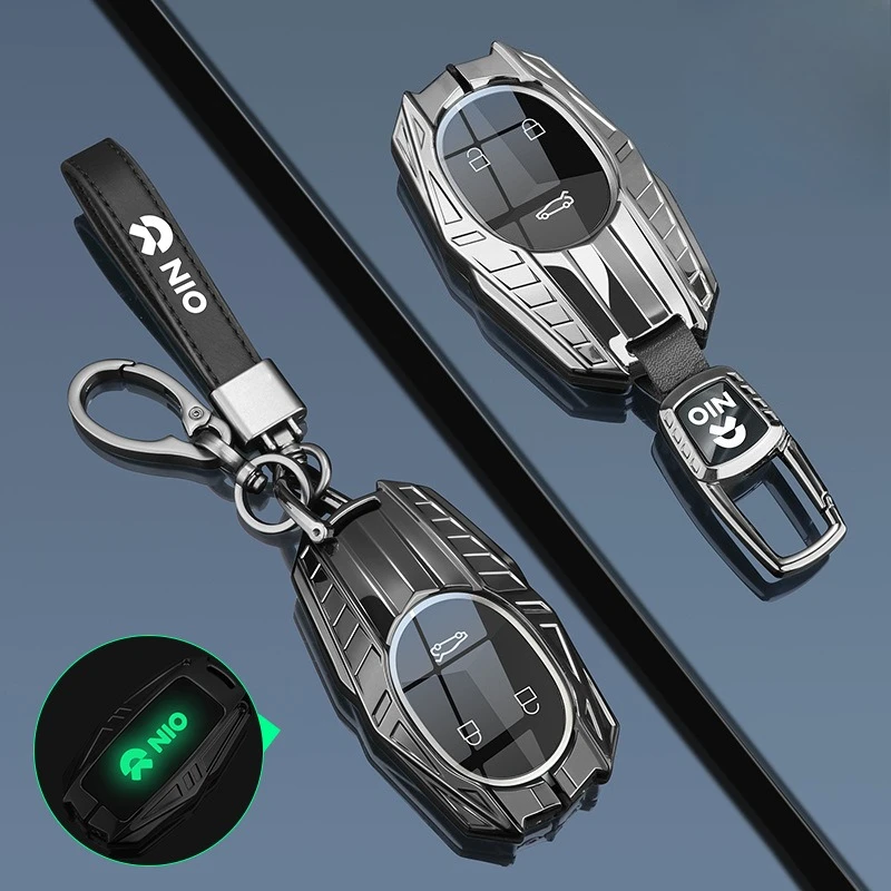 

Premium Zinc Alloy Key Cover Case for NIO ES6/ES8/ES7/EC7/ET5/ET7 (2023) - Protective Key Fob Shell Keychain