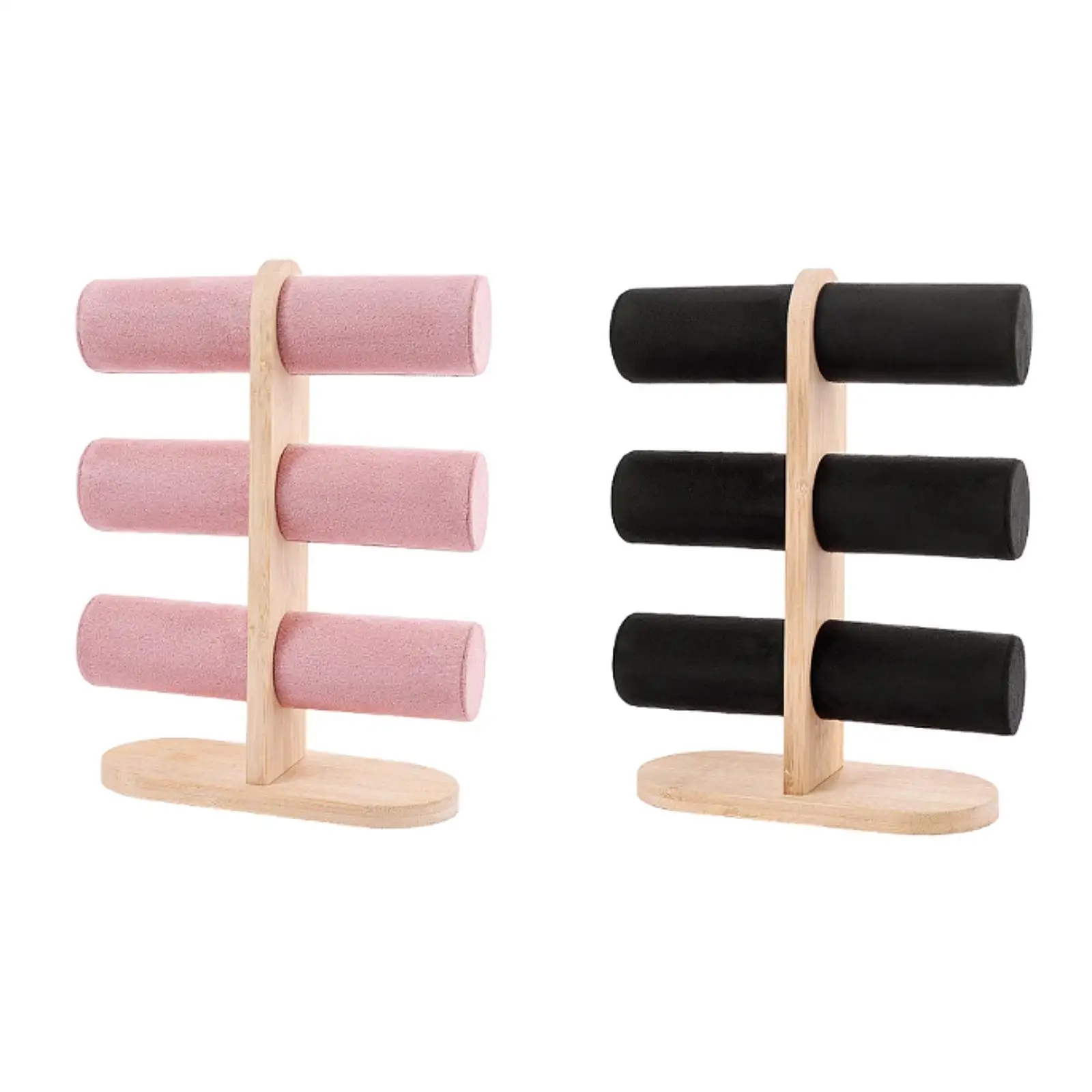 Bracelet Holder Stable Scrunchie Organizer Wooden Base Elegant Watch Display Stand for Props Store Home Tradeshow Live Broadcast