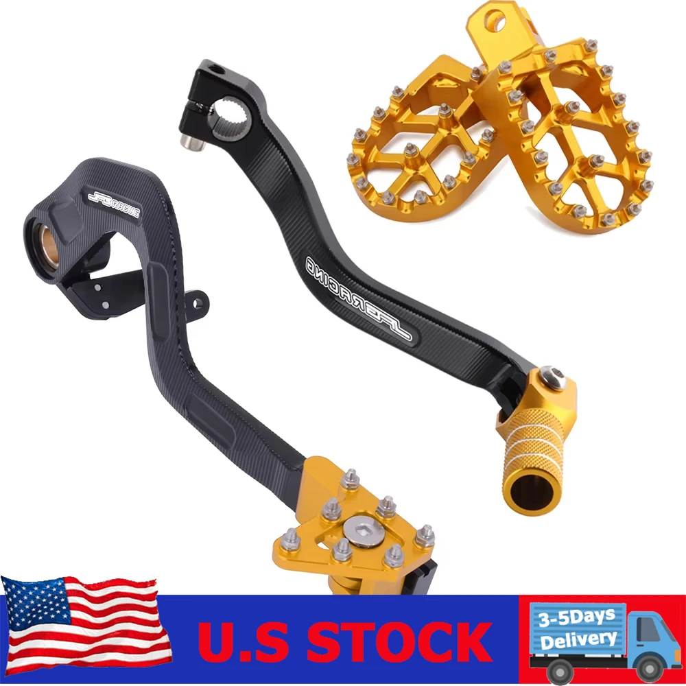 

Мотоциклетный ножной тормозной рычаг переключения передач, педаль, подножки, подставка для ног, алюминий с ЧПУ для Suzuki DRZ400 DRZ400S DRZ400E 400SM