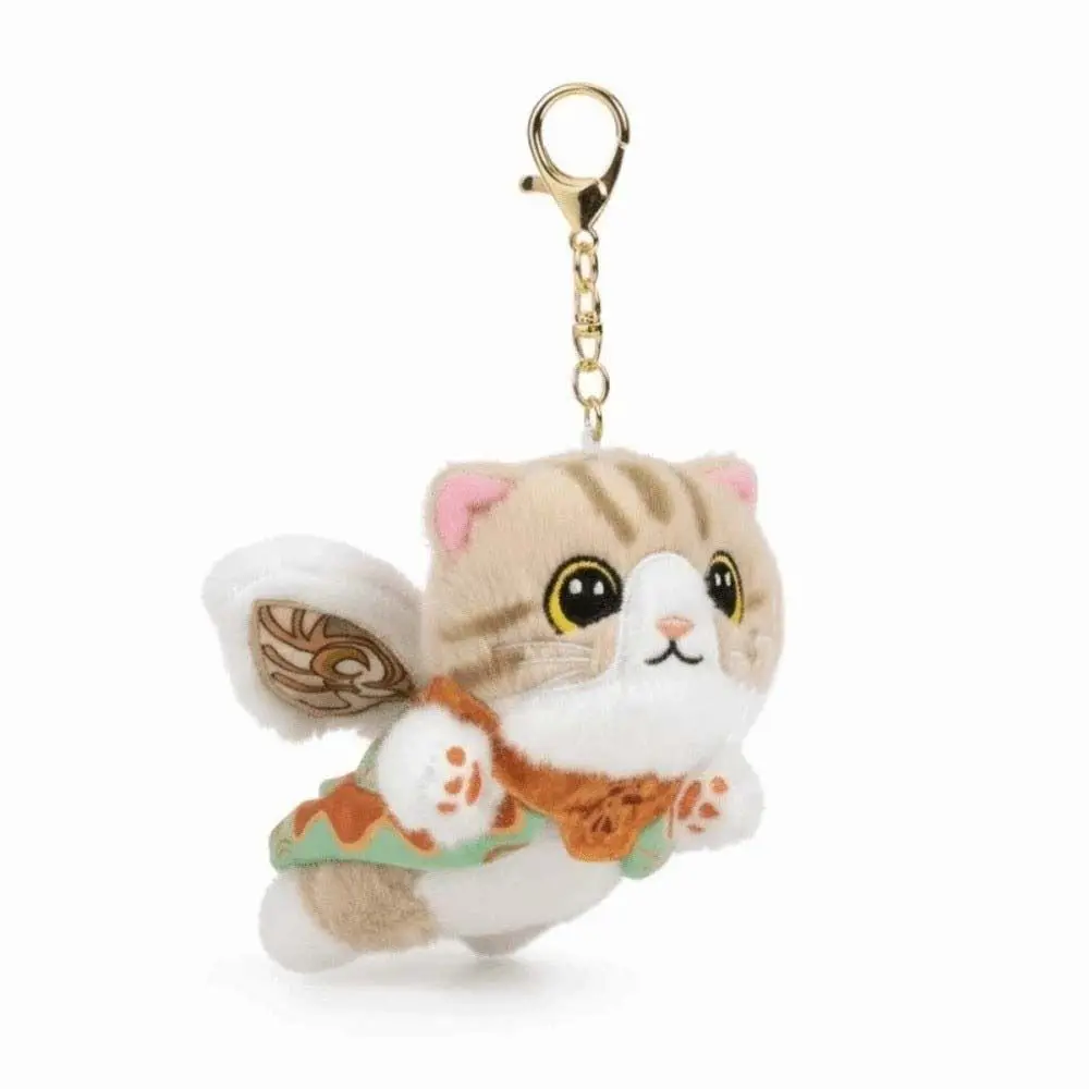 Creative Soft Flying Cat Pendant Cartoon PP Cotton Nine-Colored Deer Keychain Polyester Chinese Style Key Ring Boys