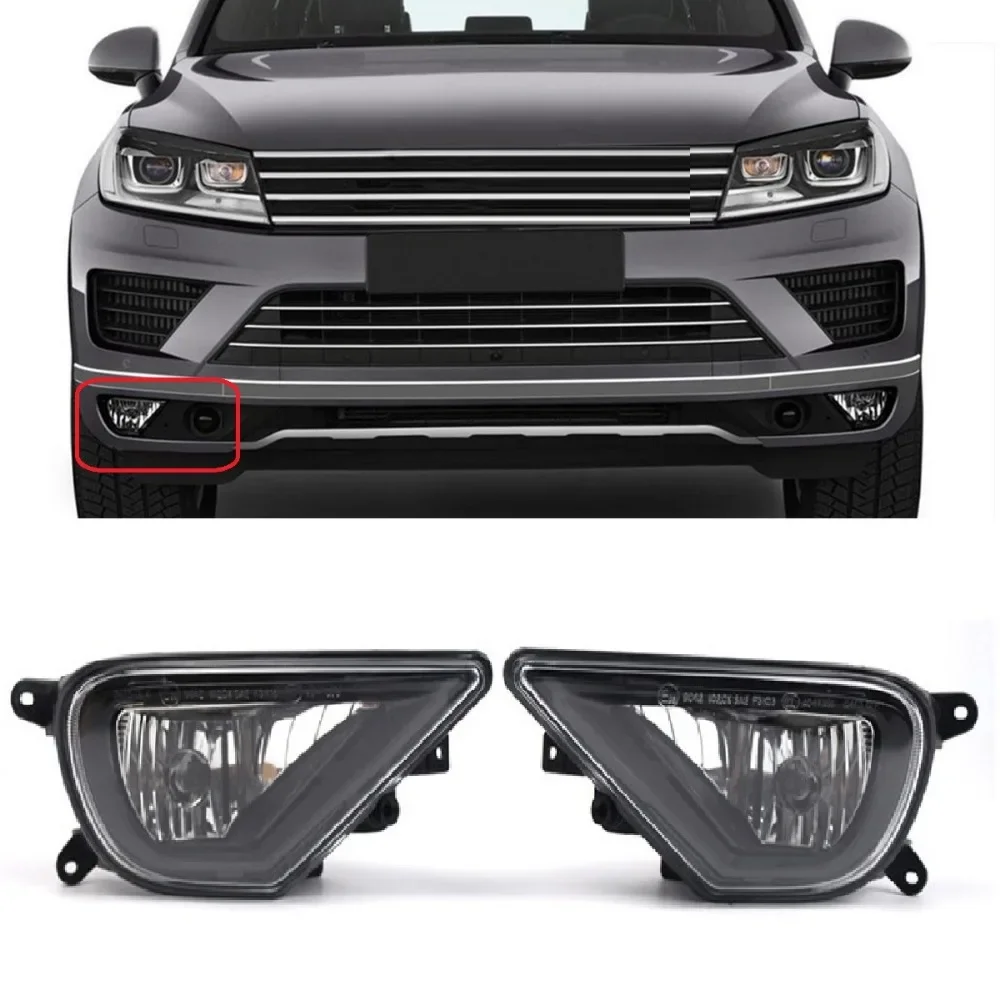 

Front Bumper Fog Light Foglight for Volkswagen VW Touareg 2016 2017 2018