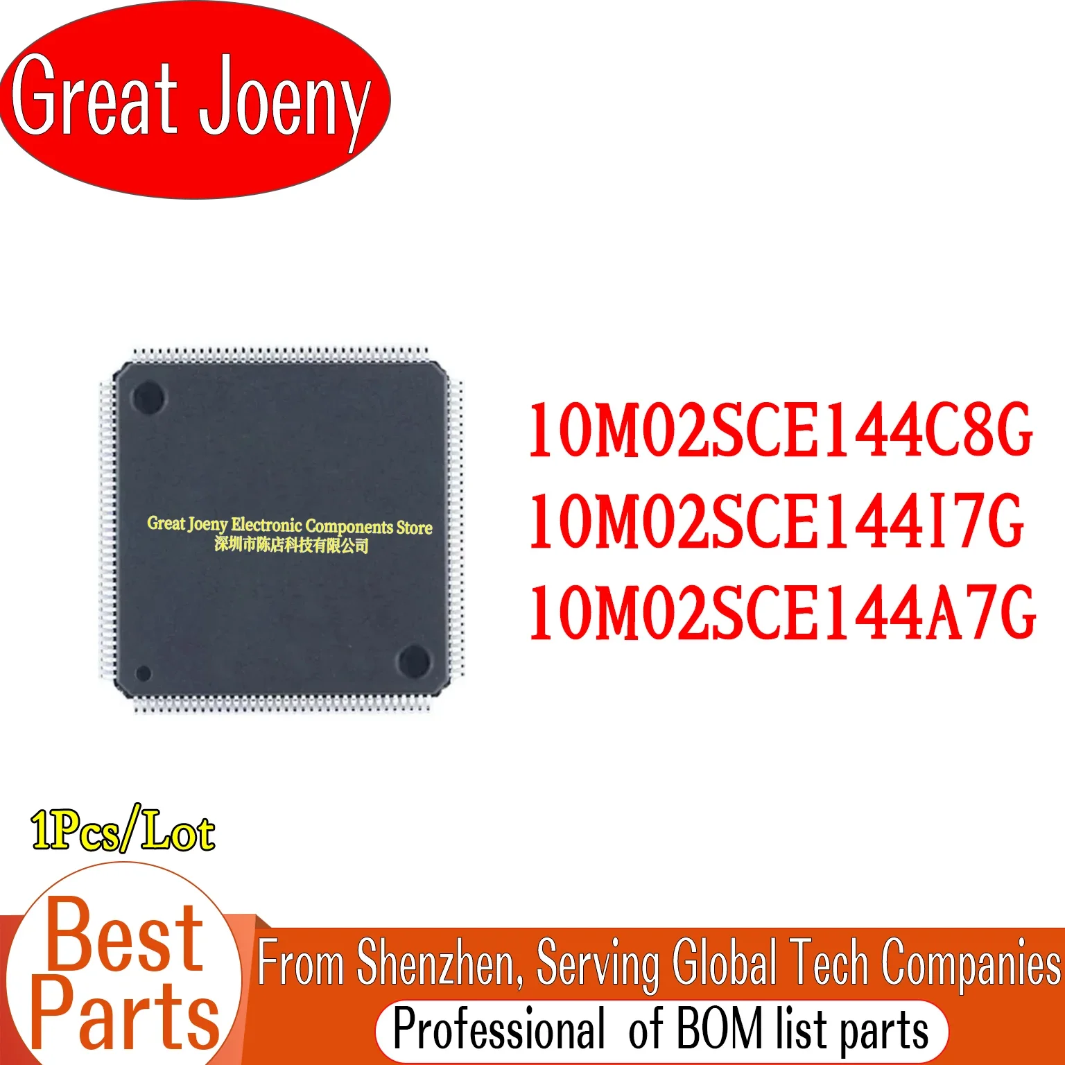 

10M02SCE144 10M02SCE144C8G 10M02SCE144I7G 10M02SCE144A7G 10M02SCE IC Chipset EQFP-144 Bulk Best Price
