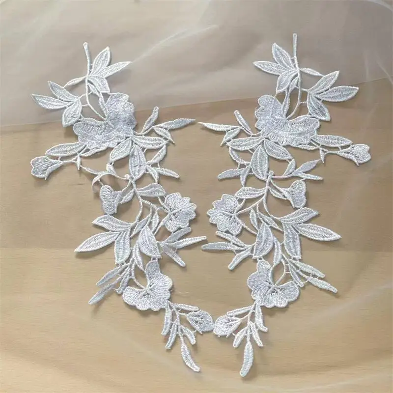 10-20 Stück. Spitzenspiegelblumen. Hochzeitskleid. Kinderbekleidungs-Applikation. Handgemachtes DIY-Spitzenkleidungs-Nähzubehör RS252131 – Detail 7