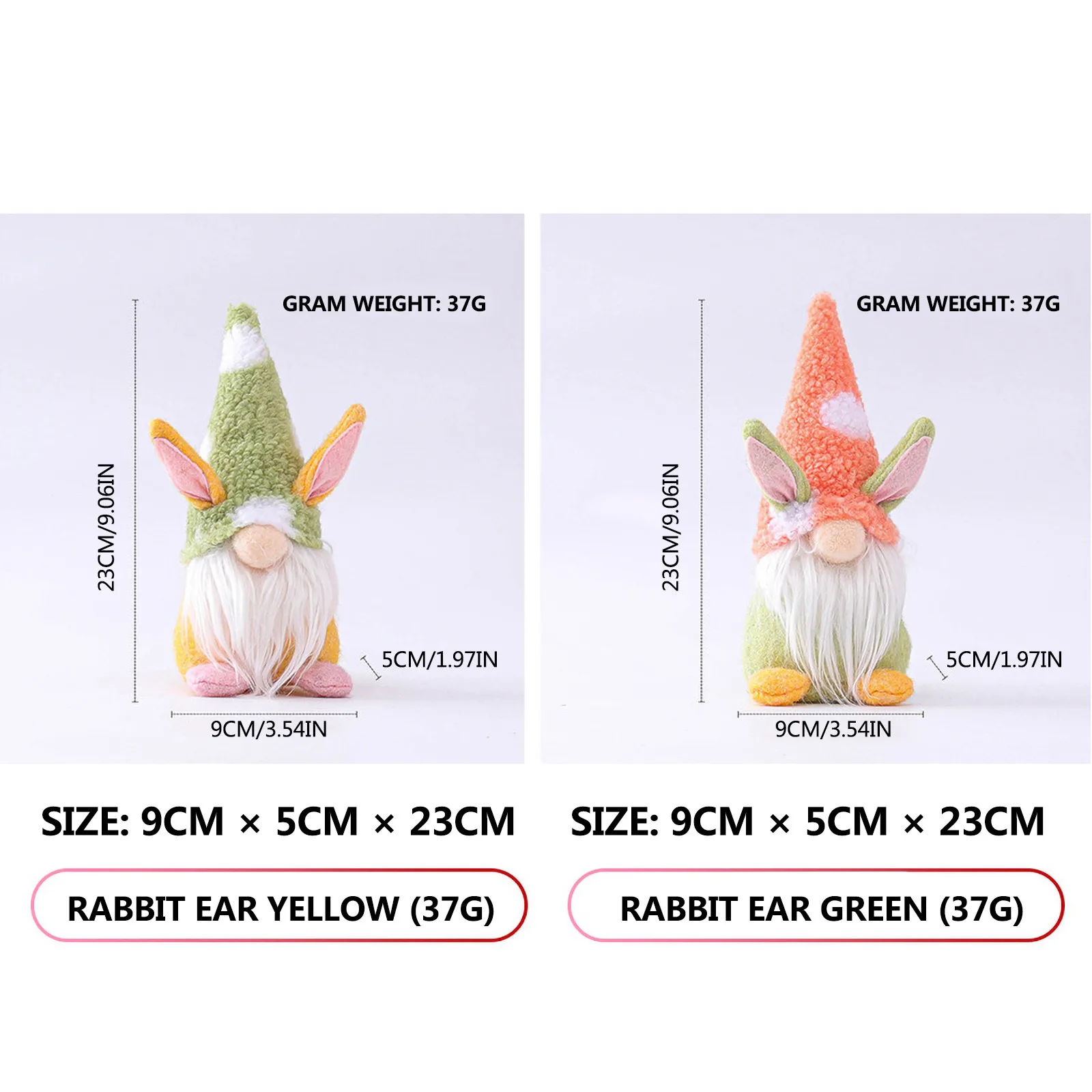 1PC Standing Posture Gnome Easter Faceless Doll Happy Easter Decorations For Home Bedroom Desktop Ornament 2024 New Year Gifts