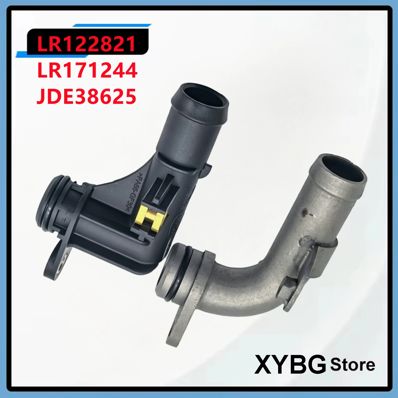 

Plastic/Aluminum For Range Rover Sport Vogue Discovery5 LR3 4 2.7 3.0 Diesel XF LR122821 LR171244 JDE38625 Water Outlet Pipe